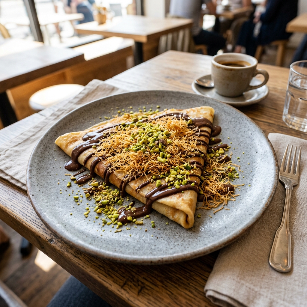 Dubai Chocolate Crepe